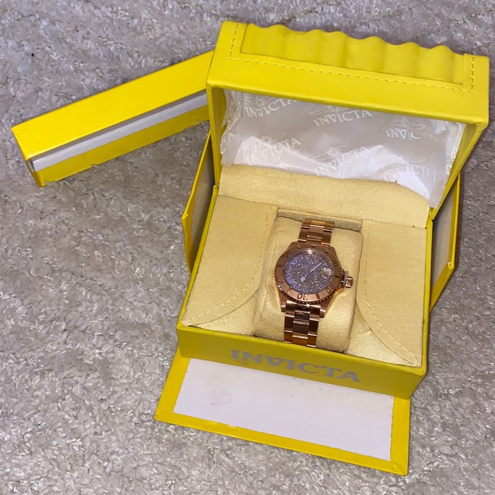 Rose Gold Invicta Watch